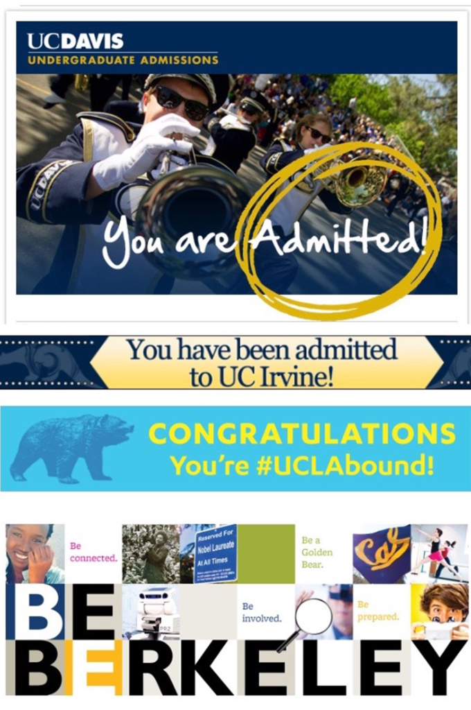 UC College admissions