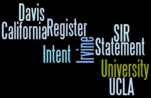 UC SIR statement of intent to regsiter